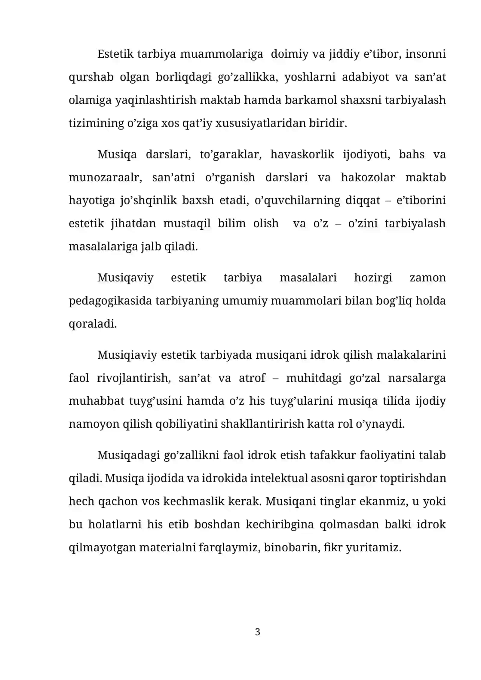 KICHIK YOSHDAGI MAKTAB O’QUVCHILARDA MUSIQA TINGLASH QOBILIYATINI RIVOJLANTIRISH 3