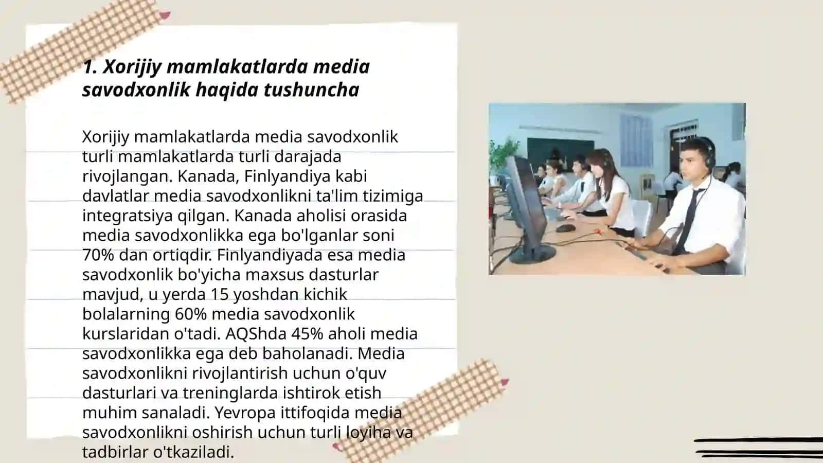 Xorijiy mamlakatlarda media savodxonlik va axborot madaniyatining qiyosiy tahlili 3
