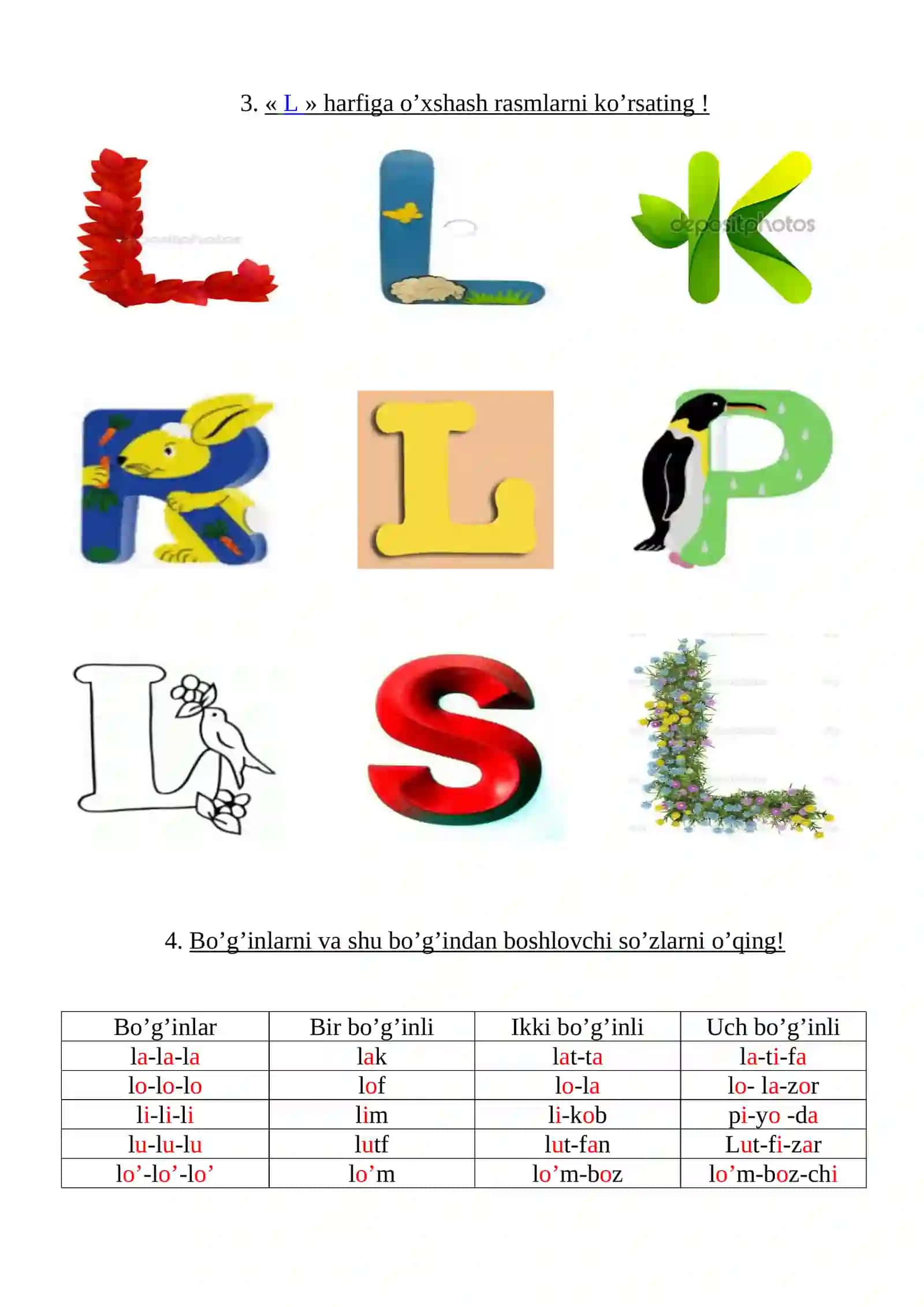 «L» harflari 3