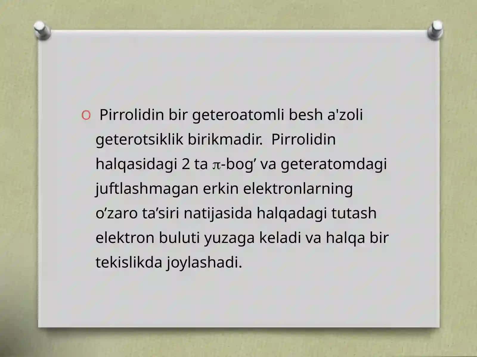 Pirrolidin va uning gamologlari 3