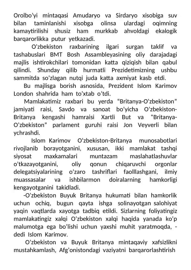 BMT Bosh Assambleyasining Ming yillik rivojlanish maqsadlari 3
