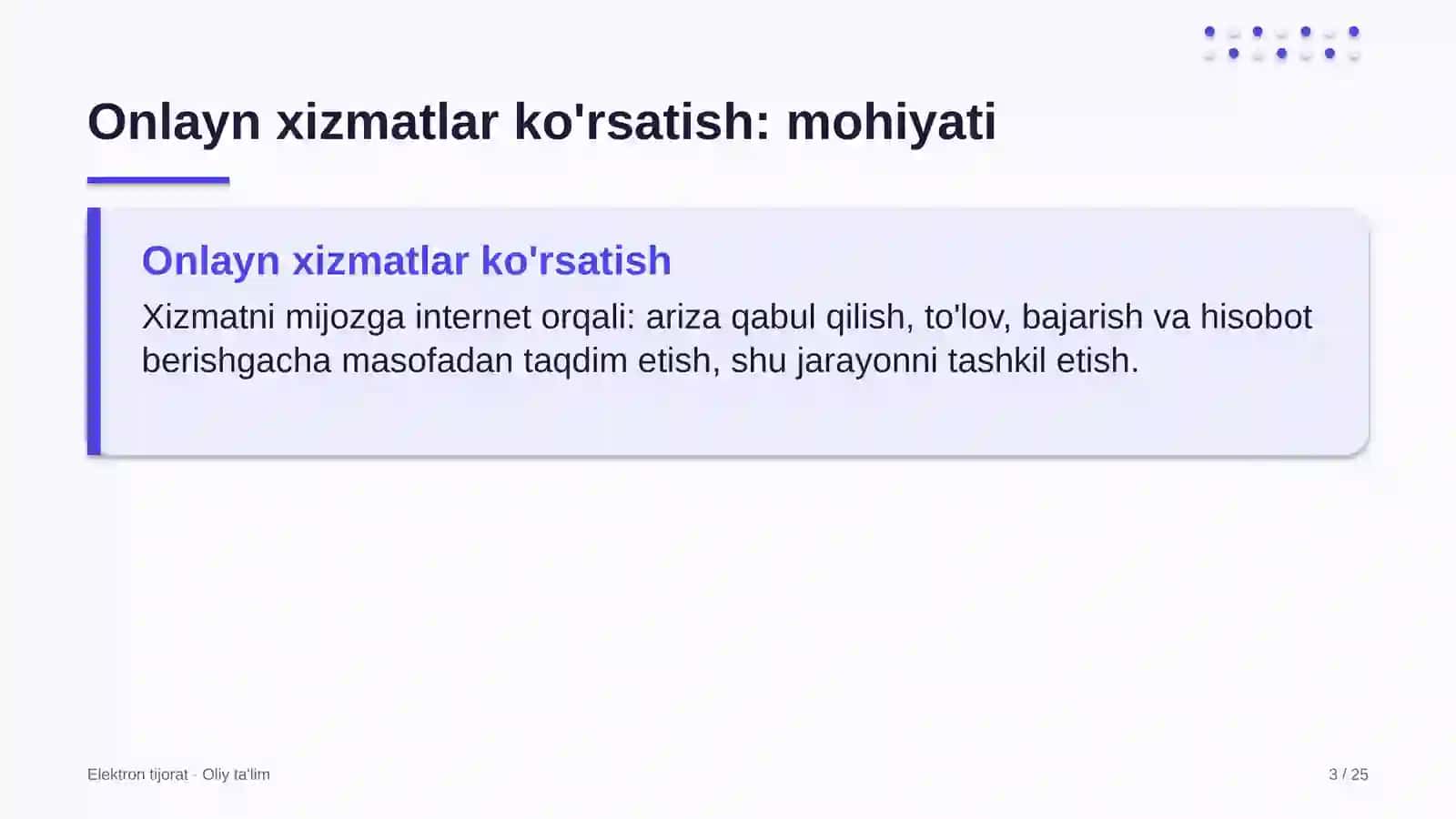 texnikumlarda onlayn xizmatlar ko'rsatish 9619 3