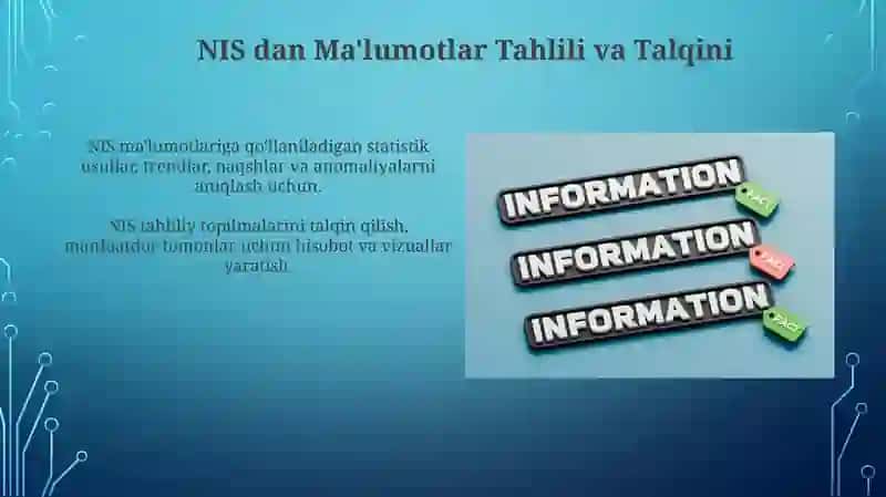 NIS dan Ma'lumotlar Tahlili va Talqini 3
