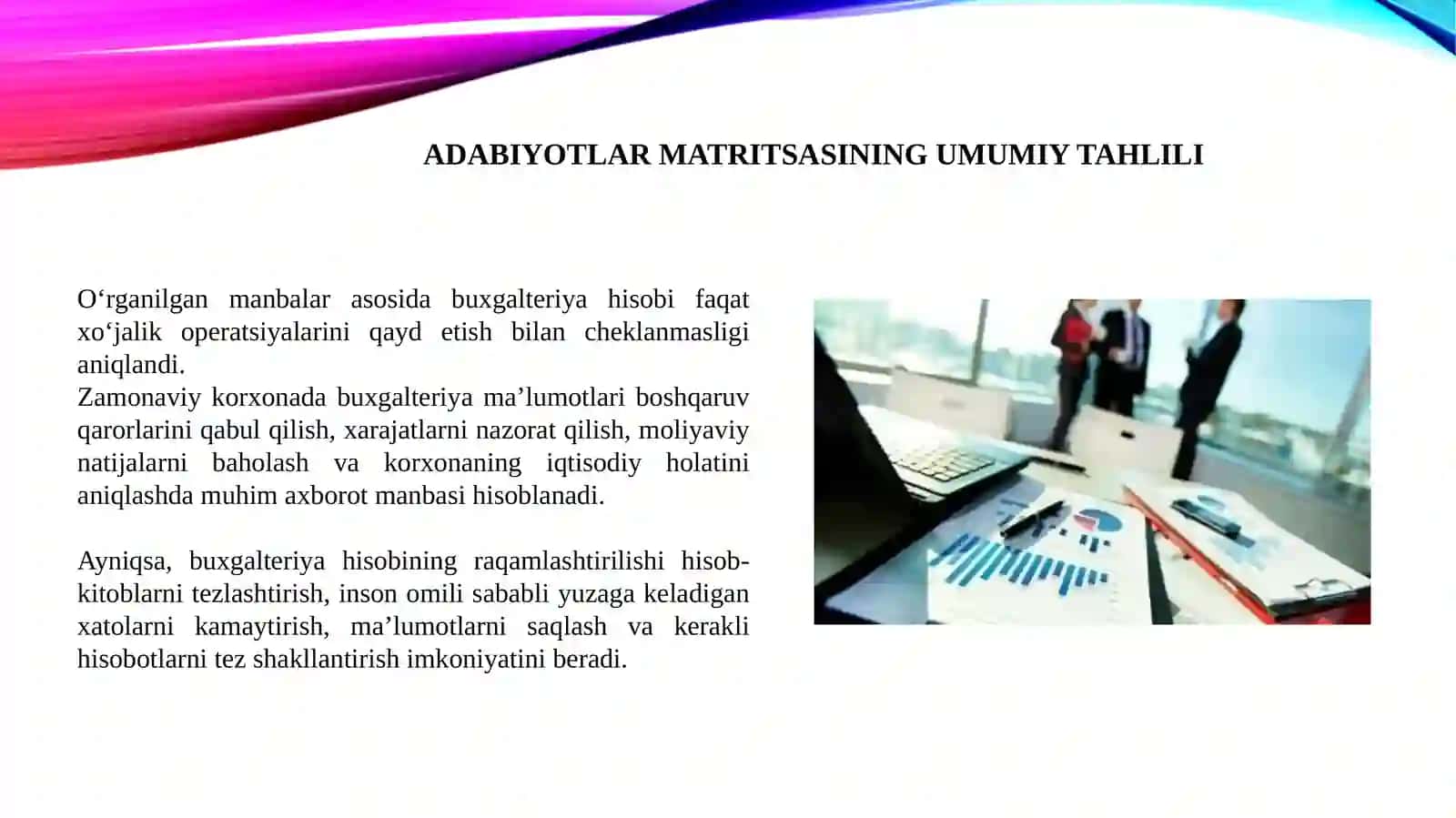 KORXONALARDA BUXGALTERIYA HISOBINI RAQAMLASHTIRISH VA HISOB MA’LUMOTLARINING SAMARADORLIGINI OSHIRISH 3