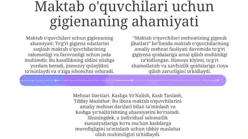 Maktab OʻQuvchilari Mehnatining Gigenik Jihatlari 3