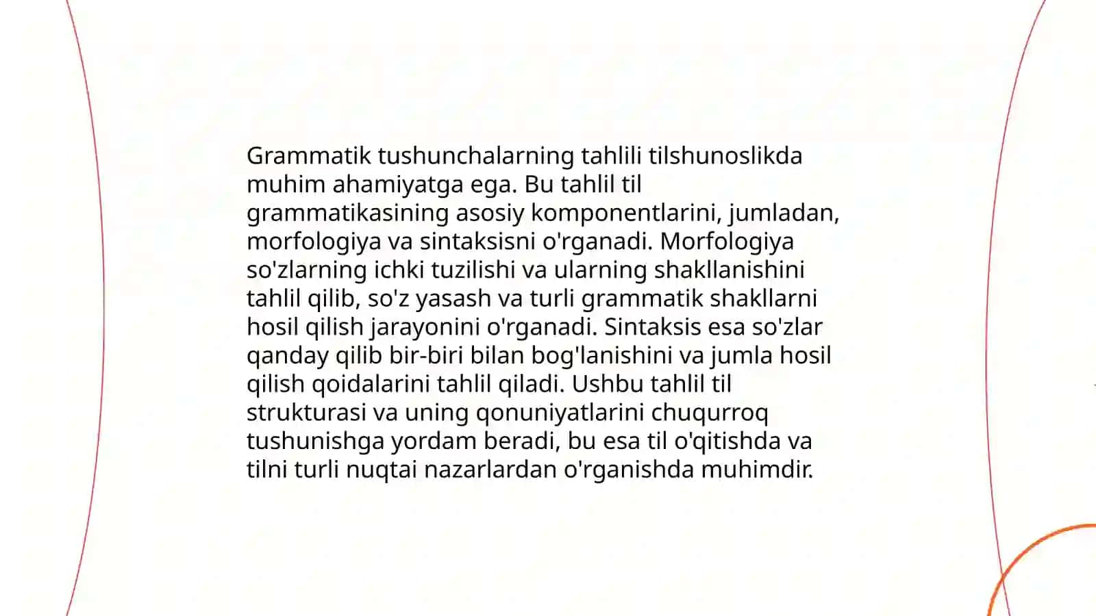 Grammatik mahorat boʻyicha til materiallarini tahlil qilish 3