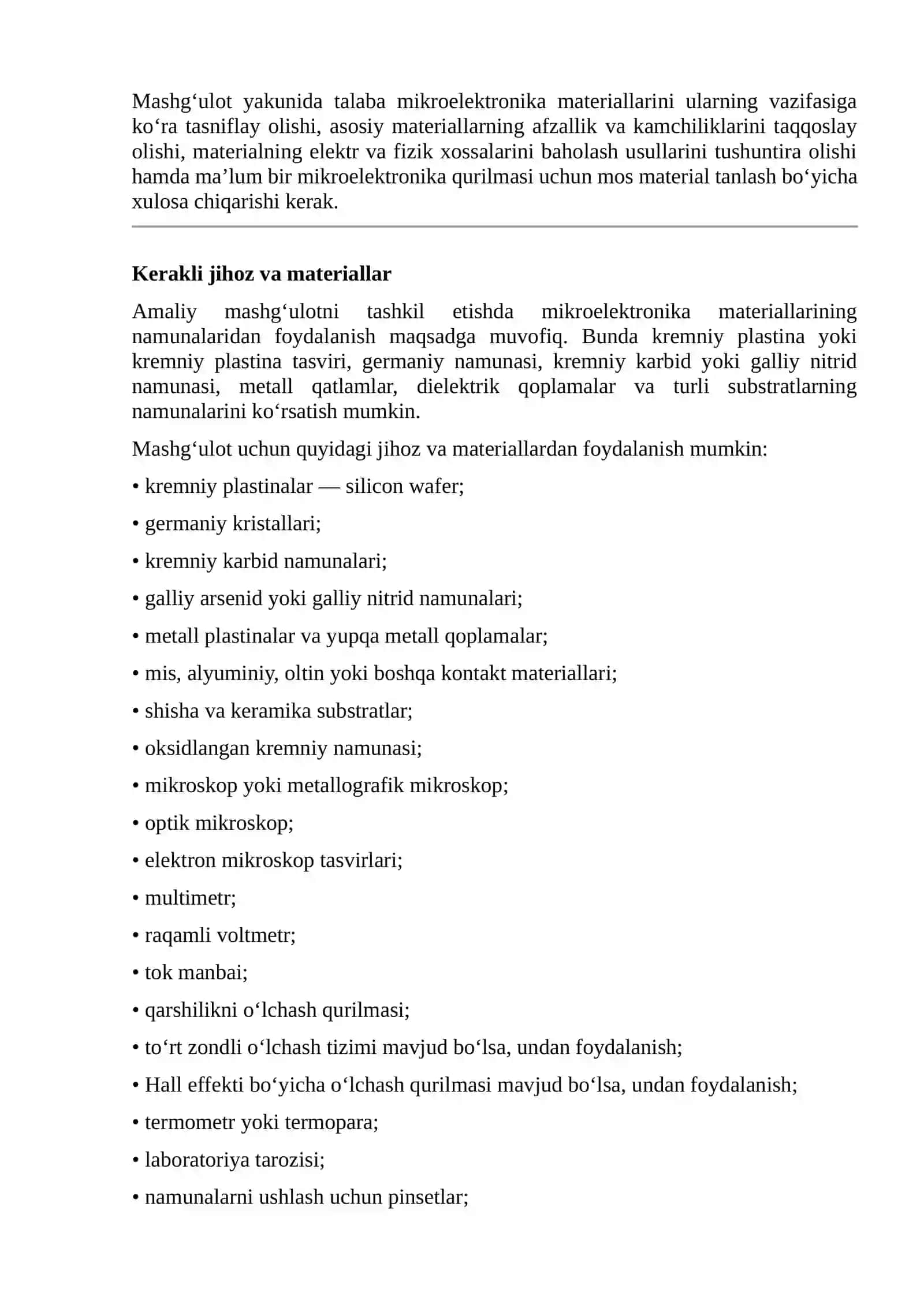 MIKROELEKTRONIKA MATERIALLARI 3