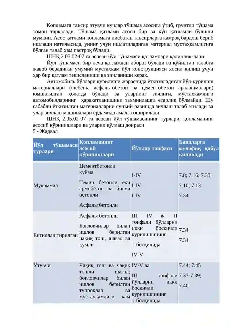 ЙЎЛ ТЎШАМАЛАРИ АСОСИНИ ҚУРИШ 3
