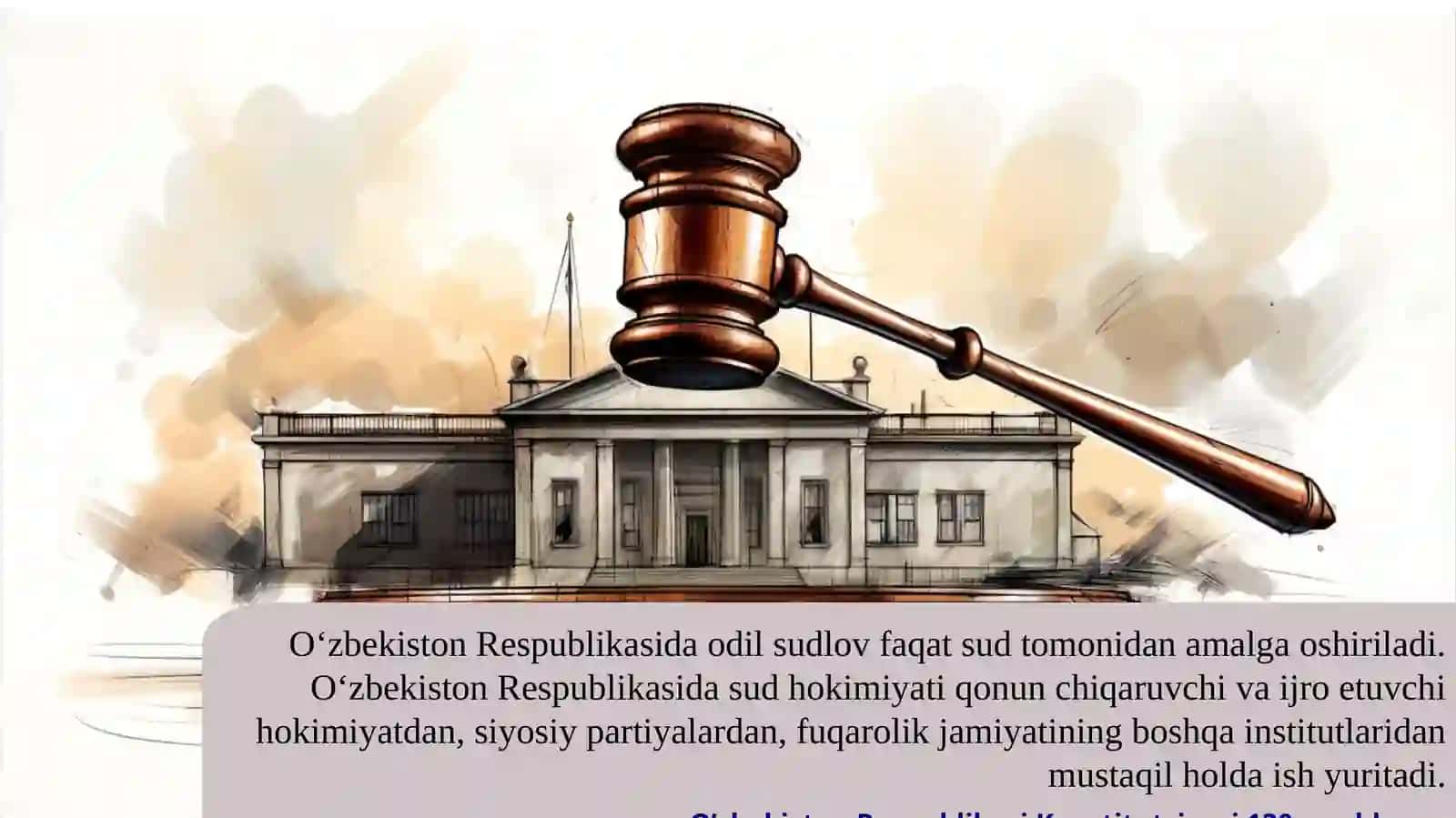 JINOYAT ISHINI YURITISHGA MA’SUL BO’LGAN DAVLAT ORGANLARI VA MANSABDOR SHAXSLAR: SUD 3