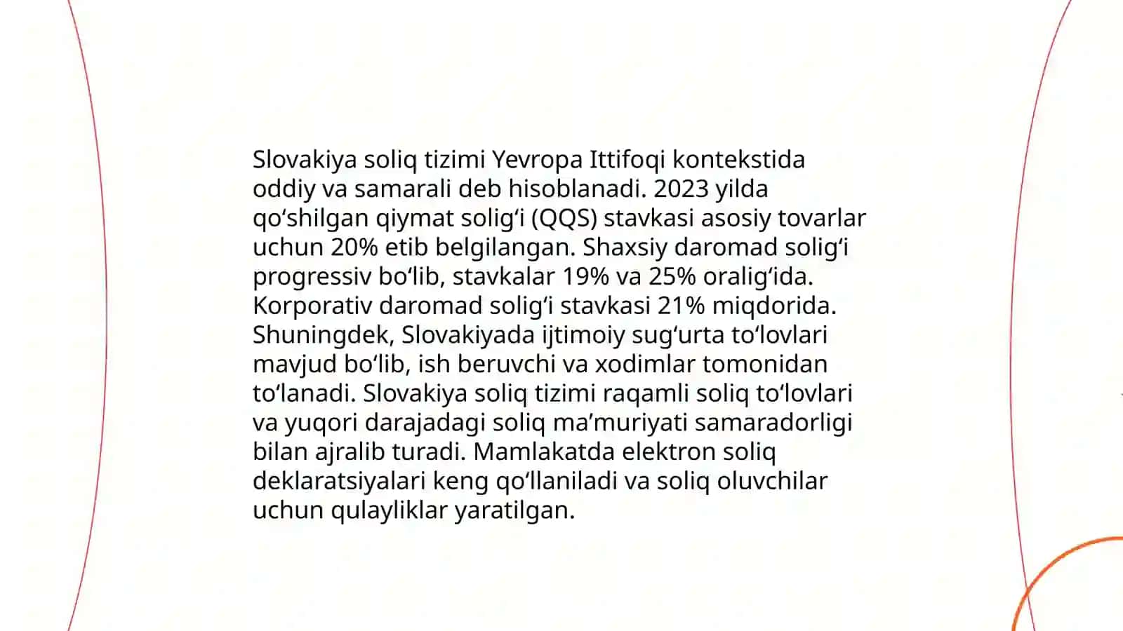 Slovakiya soliq tizimi va uning oʻziga xos xususiyatlari 3