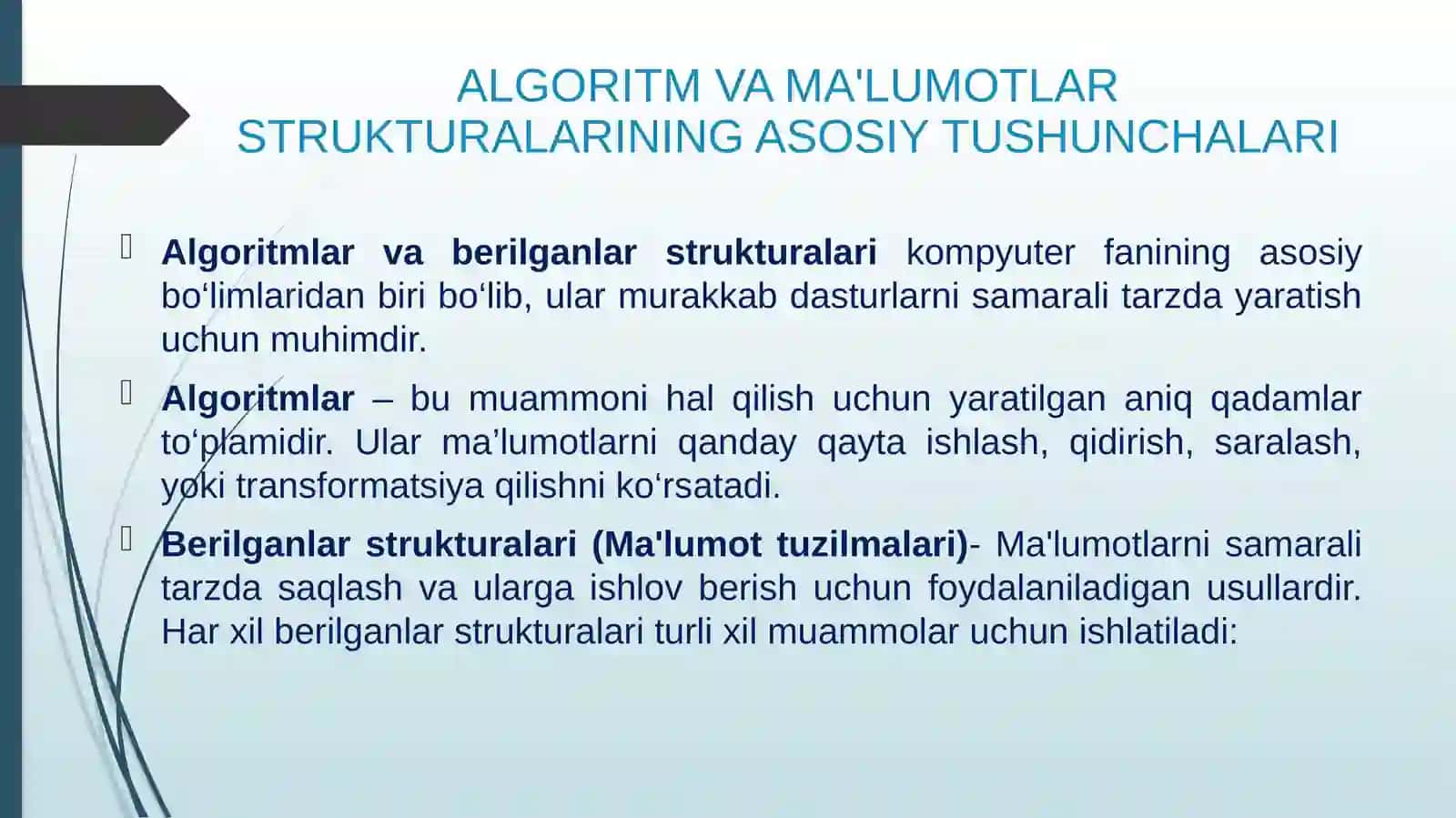 ALGORITM VA BS TUSHUNCHASI 3