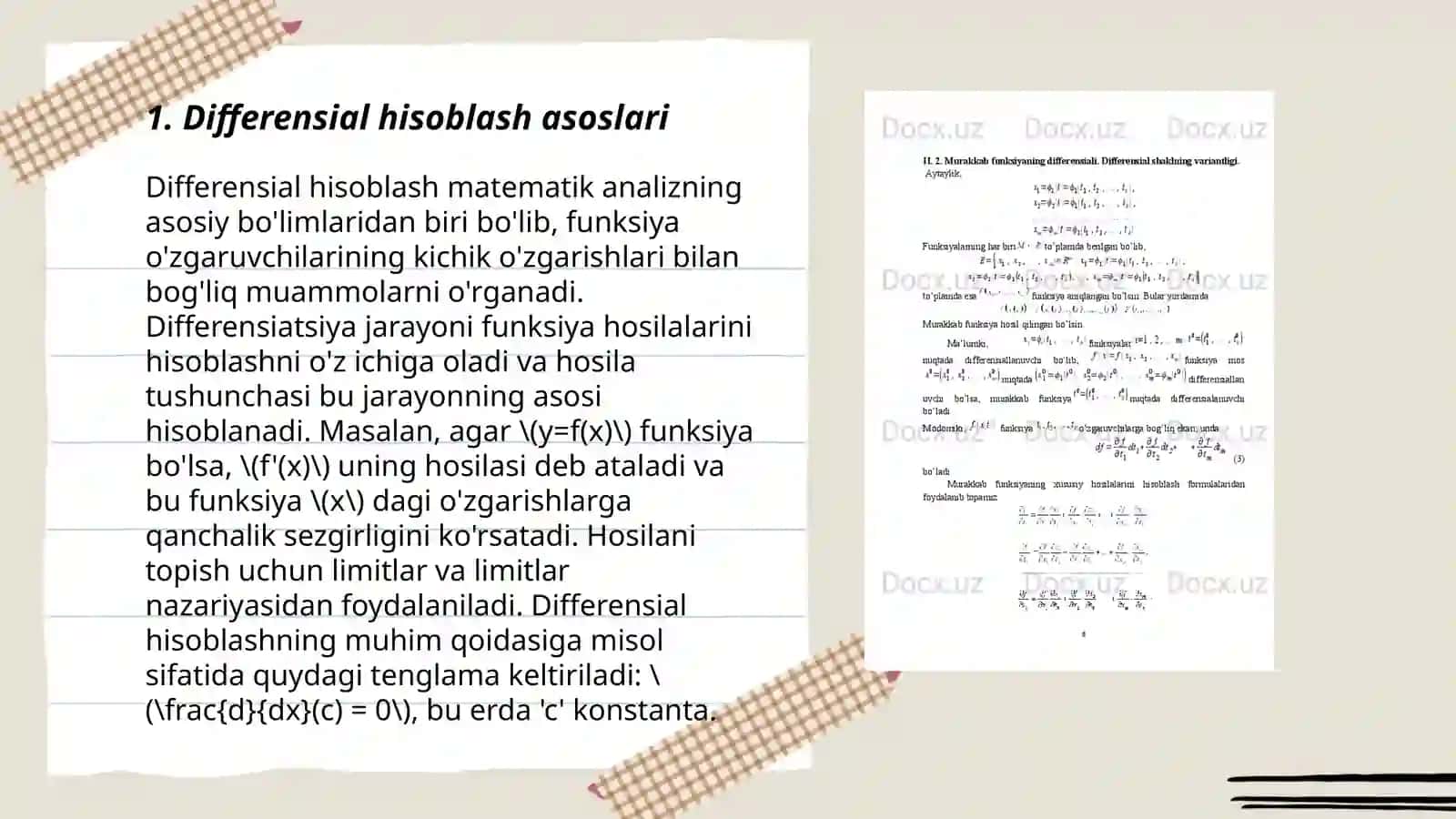 Differentsiallardan taqribiy hisoblashlardan foydalanish va uning amaliy masalalarga taqbiqi 3