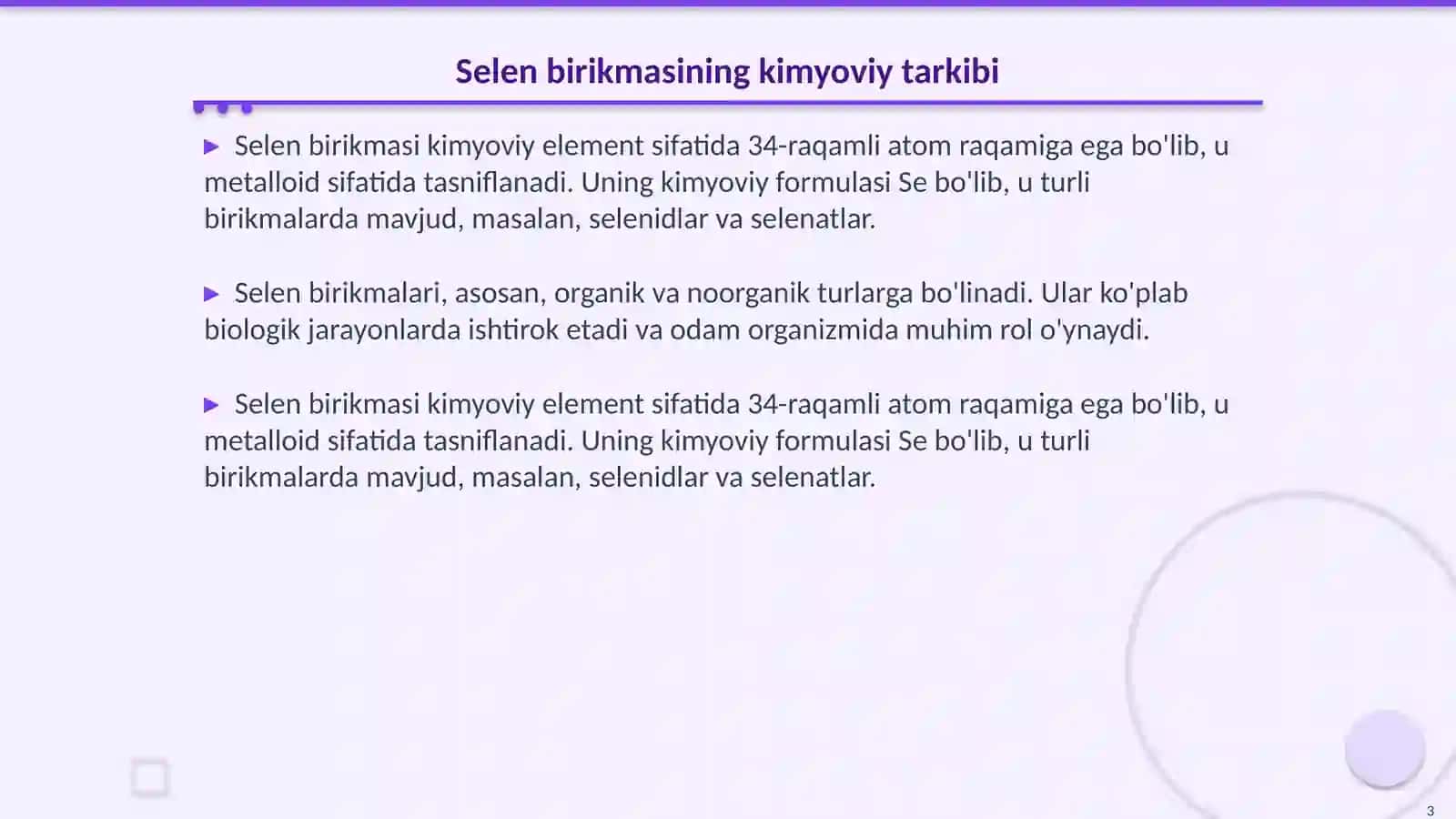 Selen birikmasini farmatsiyadagi ahamiyati 3