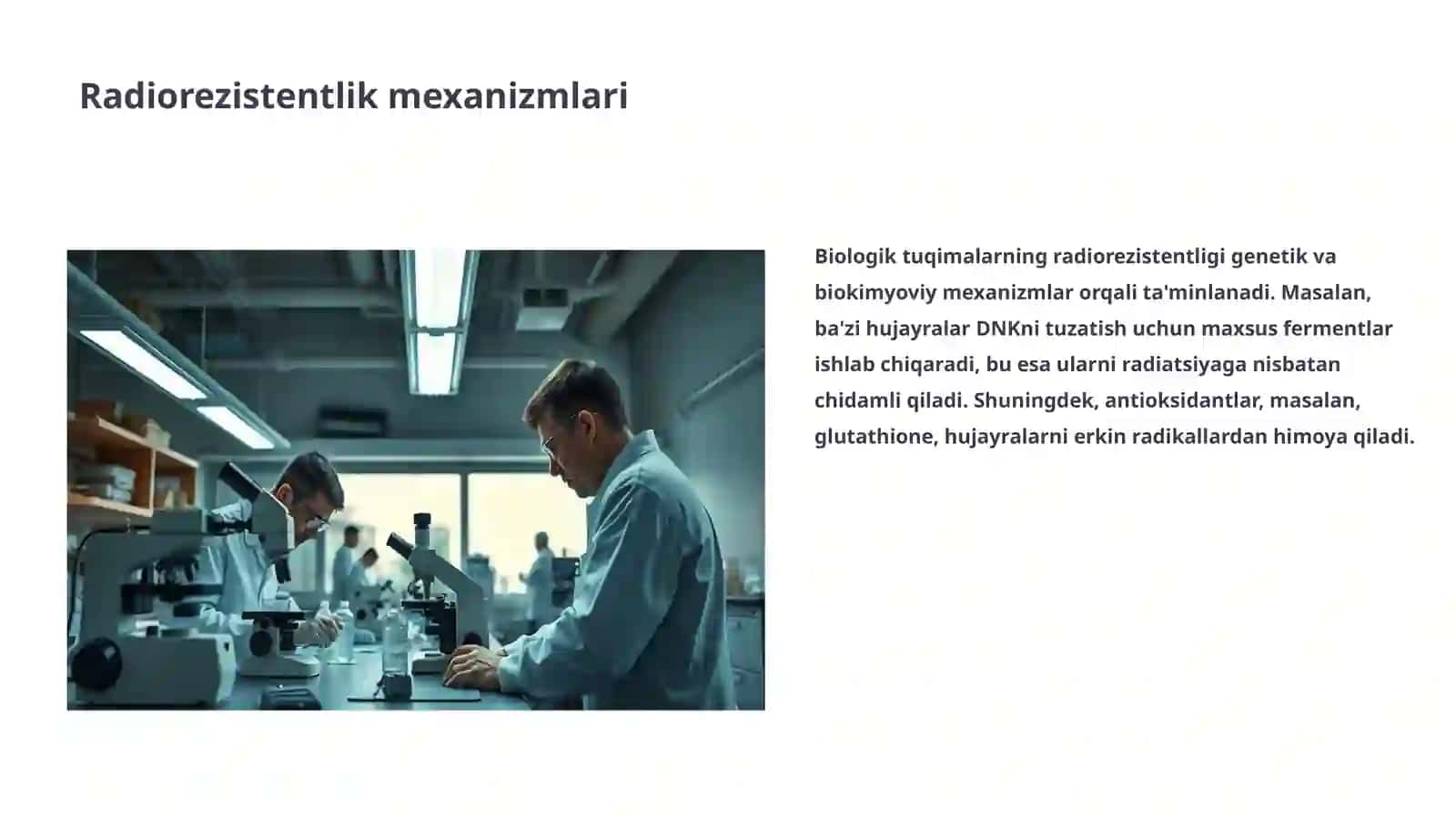 Biologik tuqimalarning radiorezistentligi 3