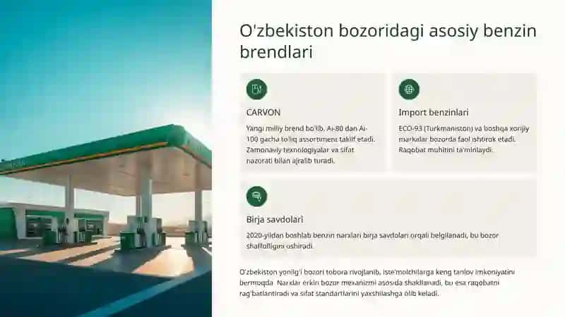 Mahalliy va Xorijiy Benzinlar Markalari va Ularning O'zaro Mos Keluvchanligi 3