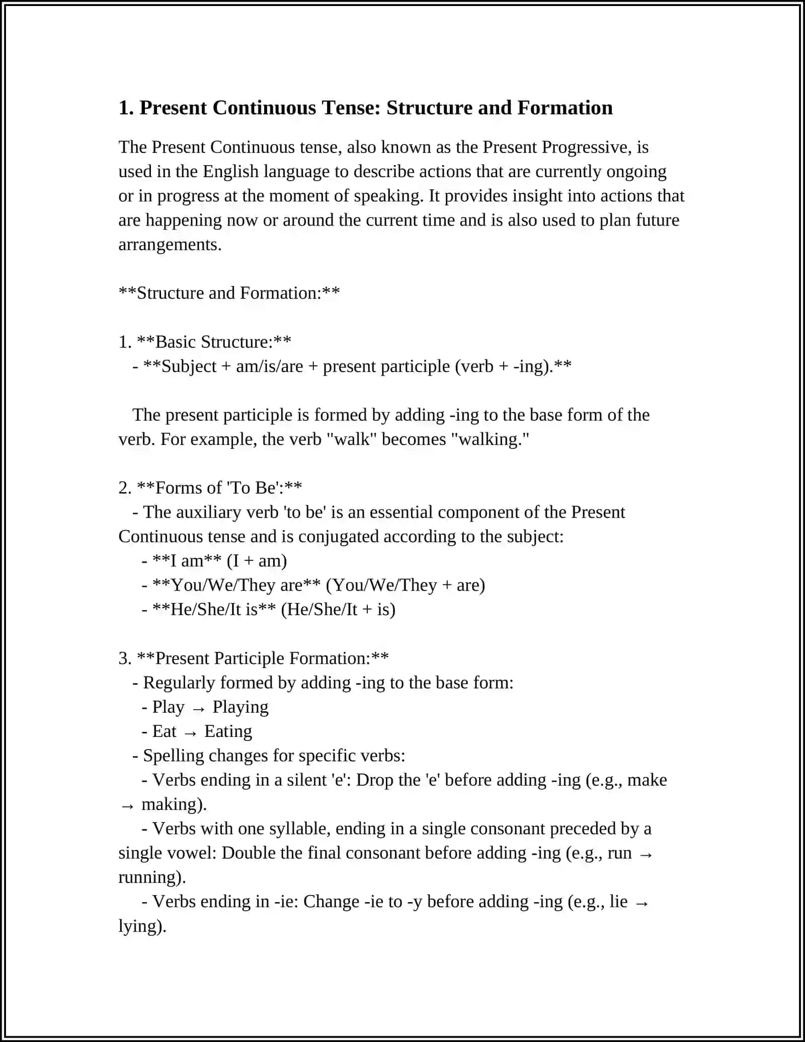 PRESENT CONTINUOUS 3