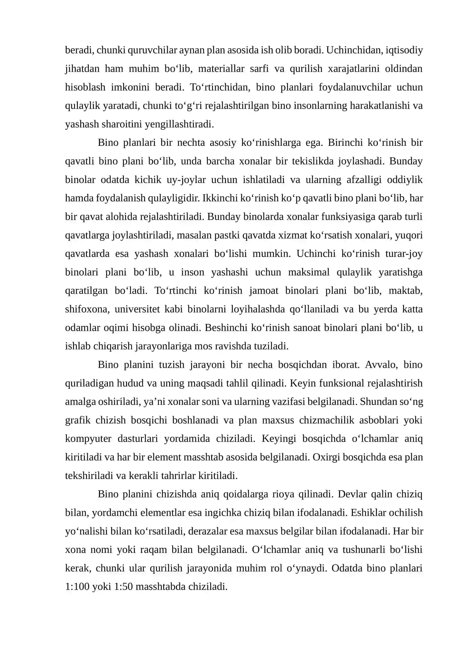 Bino planlari va qirqimlari, fasadi 3