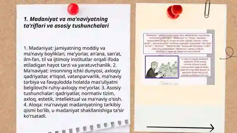 Madaniyat va ma'naviyatning nima va ularning farqi 3