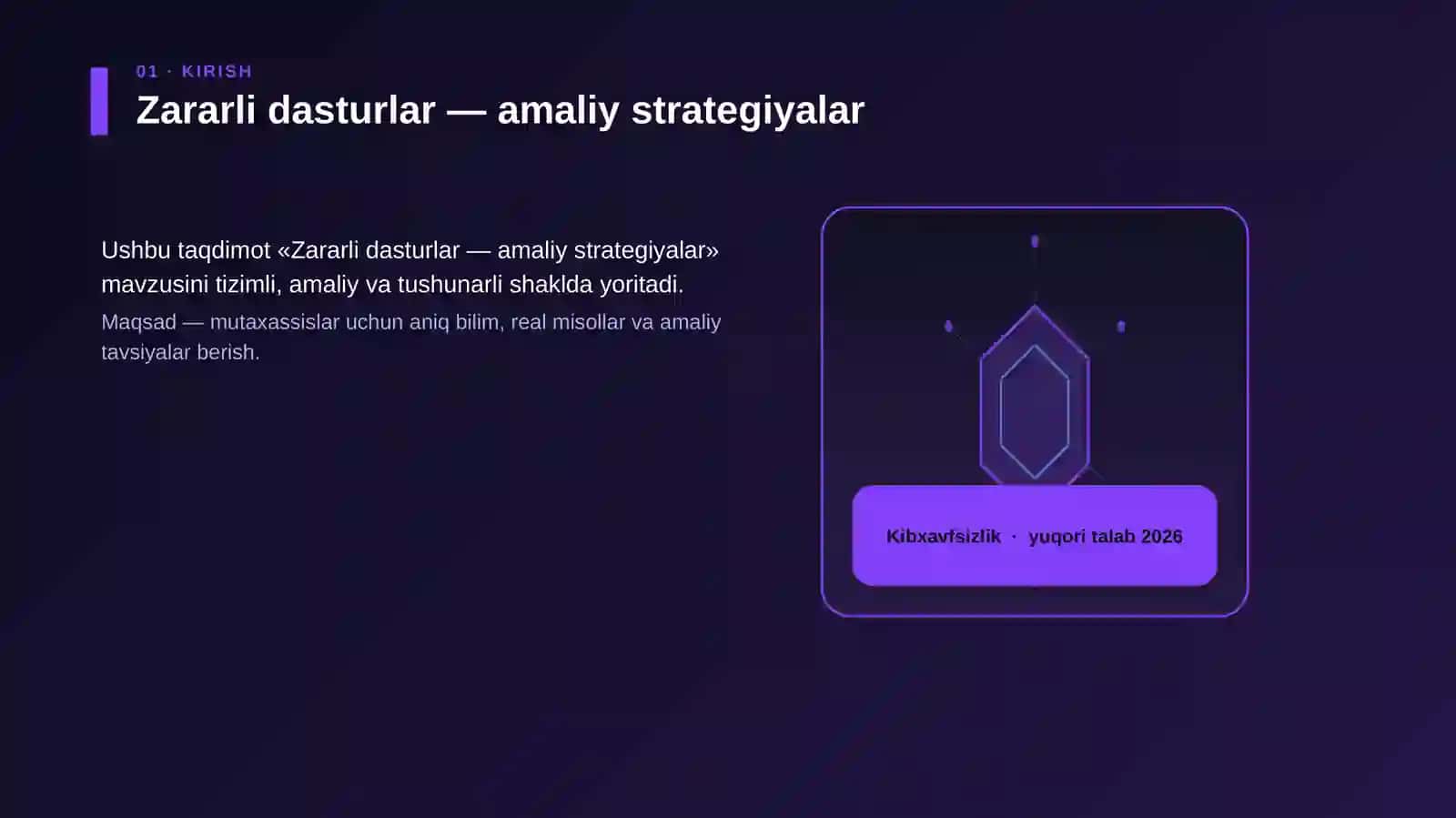 Zararli dasturlar — amaliy strategiyalar 3
