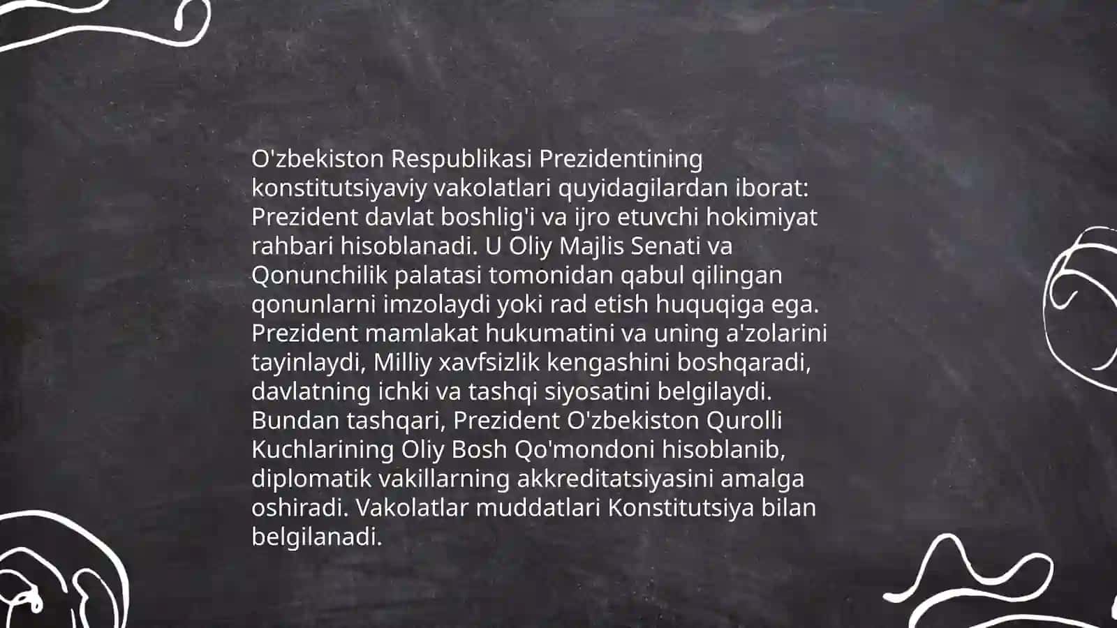 O'zbekiston Respublikasi Prezidentining konstitutsiyaviy-huquqiy maqomi 3