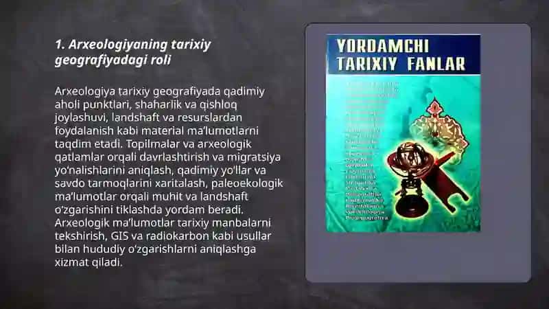 Tarixiy geografiyani o'rganish 3