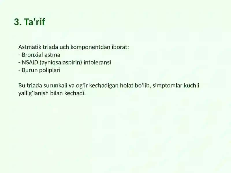 Astmatik triada 3