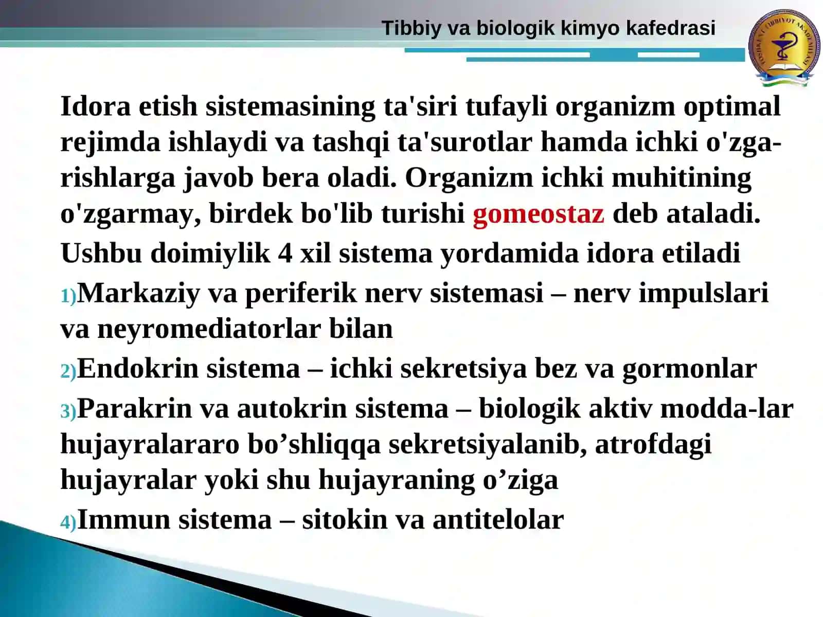 Tibbiy va biologik kimyo kafedrasi 3