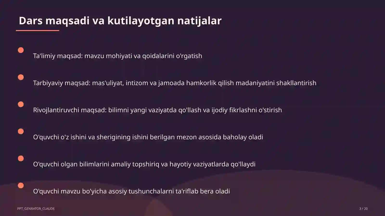 Algebra va geometriyani yagona "Matematika" fani sifatida o'qitish 3