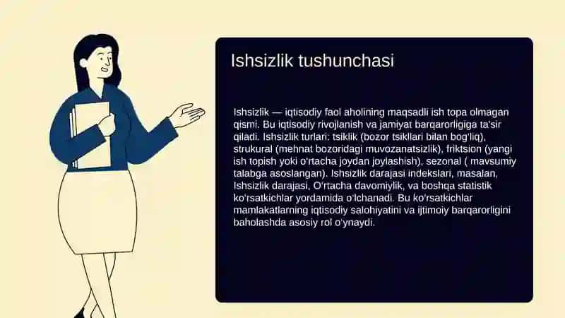 Ishsizlik ko'rsatkichi eng past bo'lgan davlatlar va ularning tajribalari 3