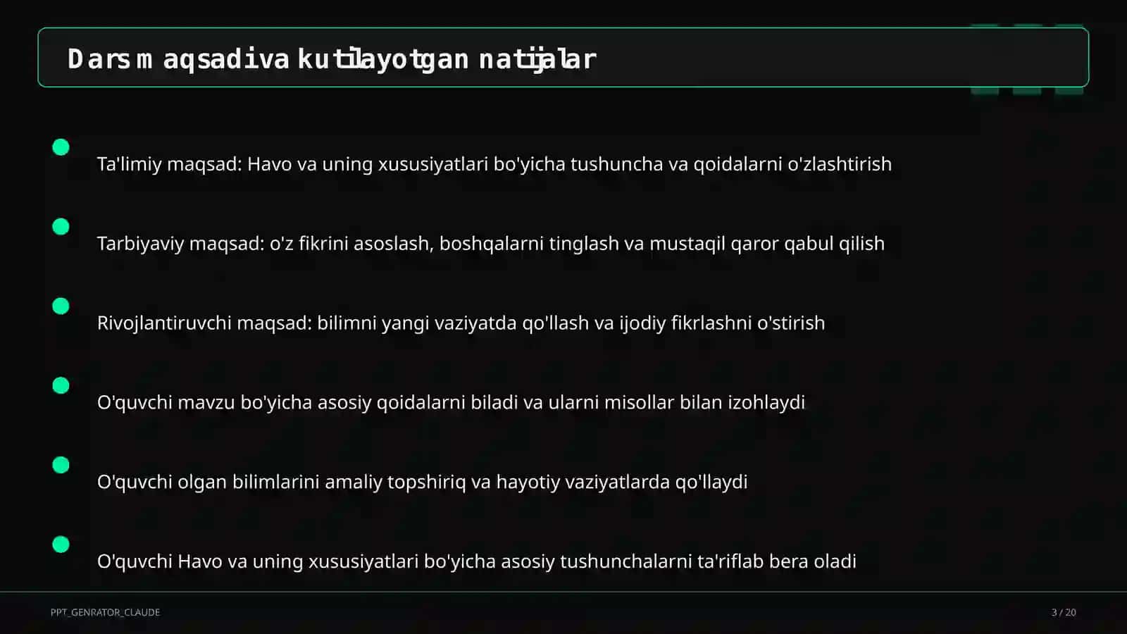 Havo va uning xususiyatlari (2-sinf) 3