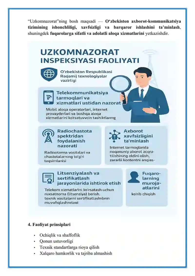 Kibermakonda axborot xavfsizligi – 3-laboratoriya ishi “Uzkomnazorat”, DUK, Unicon va Xavfsiz shahar tahlili (to‘liq yechim, DOCX formatda) 3