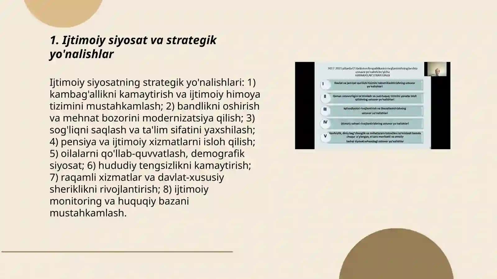 O'zbekistonda ijtimoiy sohada amalga oshirilayotgan o'zgarishlar mazmun va mohiyati 3