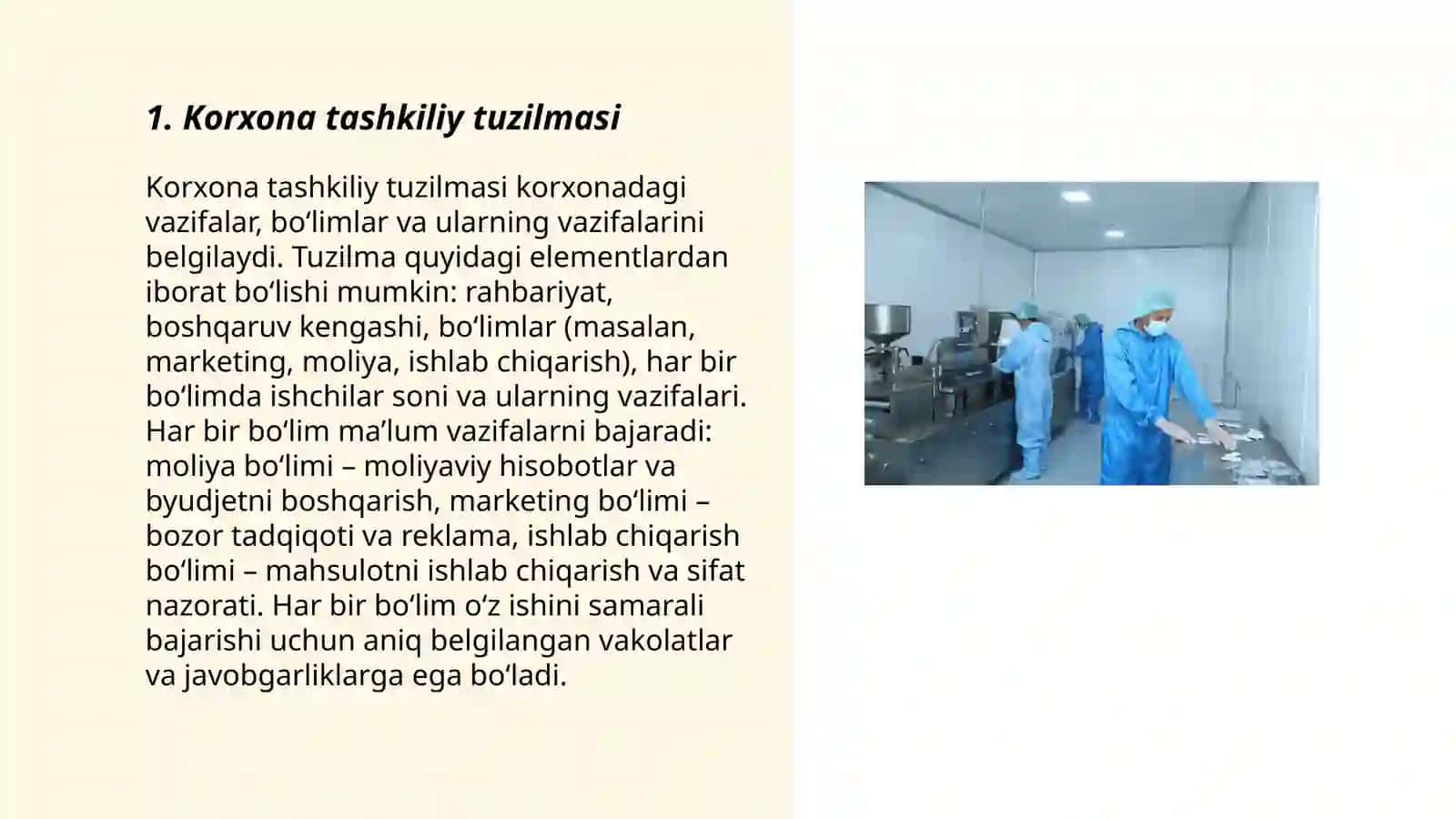 Korxona tashkiliy tuzilmasi 3