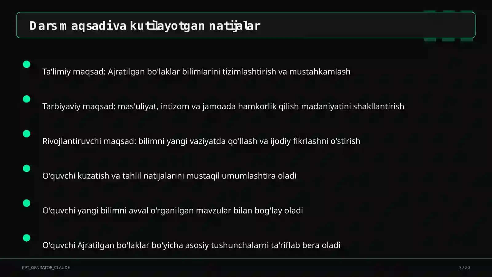 Ajratilgan bo'laklar (8-sinf) 3