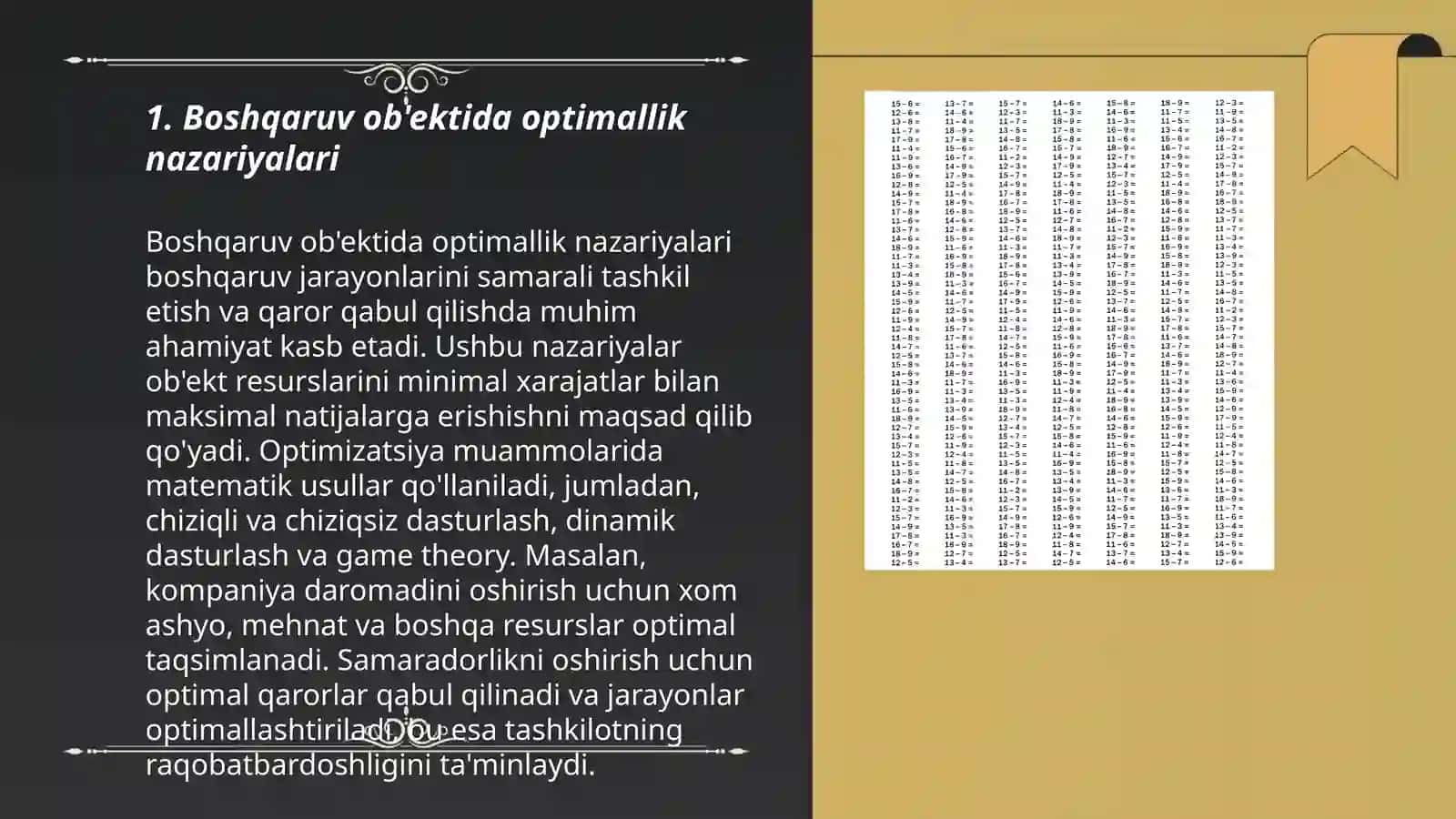 Boshqaruv ob'ektida ektremumni bevosita qidirishli statik rejimlarni optimallashtirish algoritmlari 3
