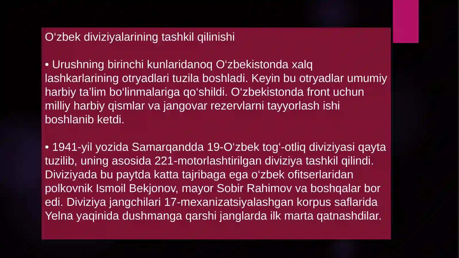 HUDOYQULOVA NILUFARningO’zbekiston tarixi 3