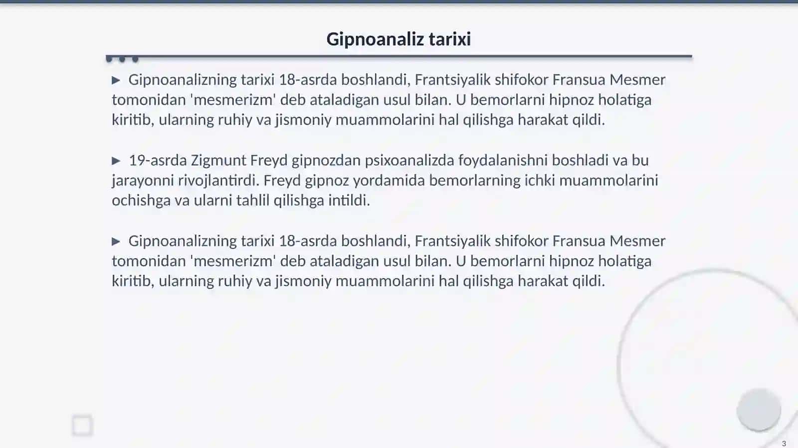 Gipnoanaliz 3