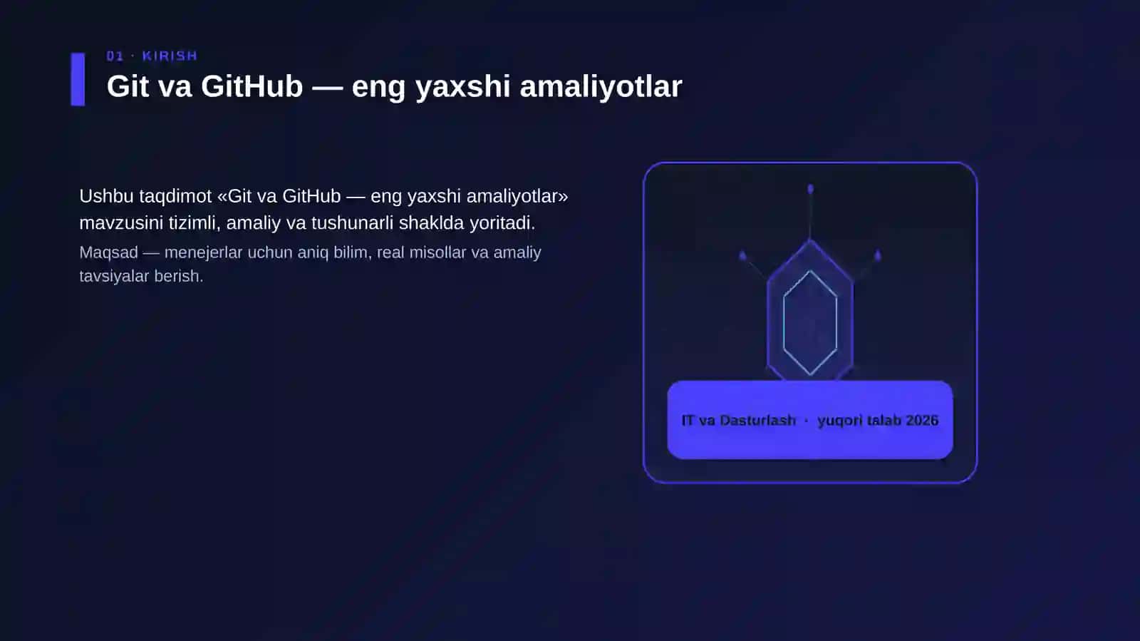 Git va GitHub — eng yaxshi amaliyotlar 3