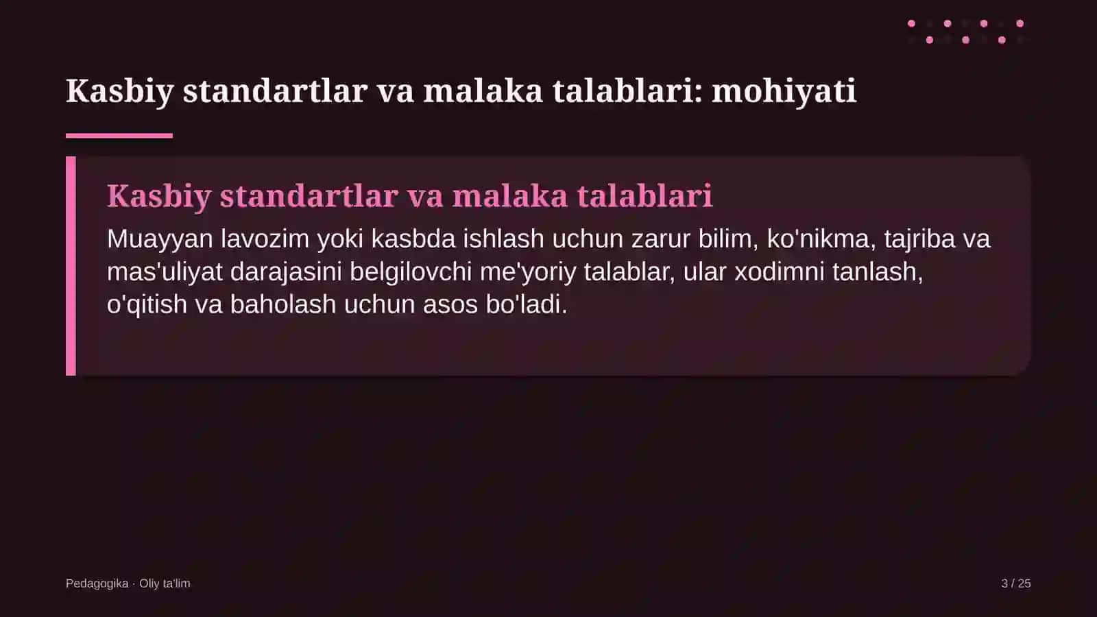 Ko'p tarmoqli shifoxonalarda kasbiy standartlar va malaka talablari 3