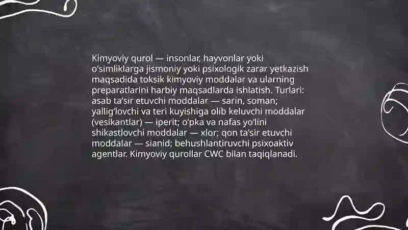 Kimyoviy qurol 3