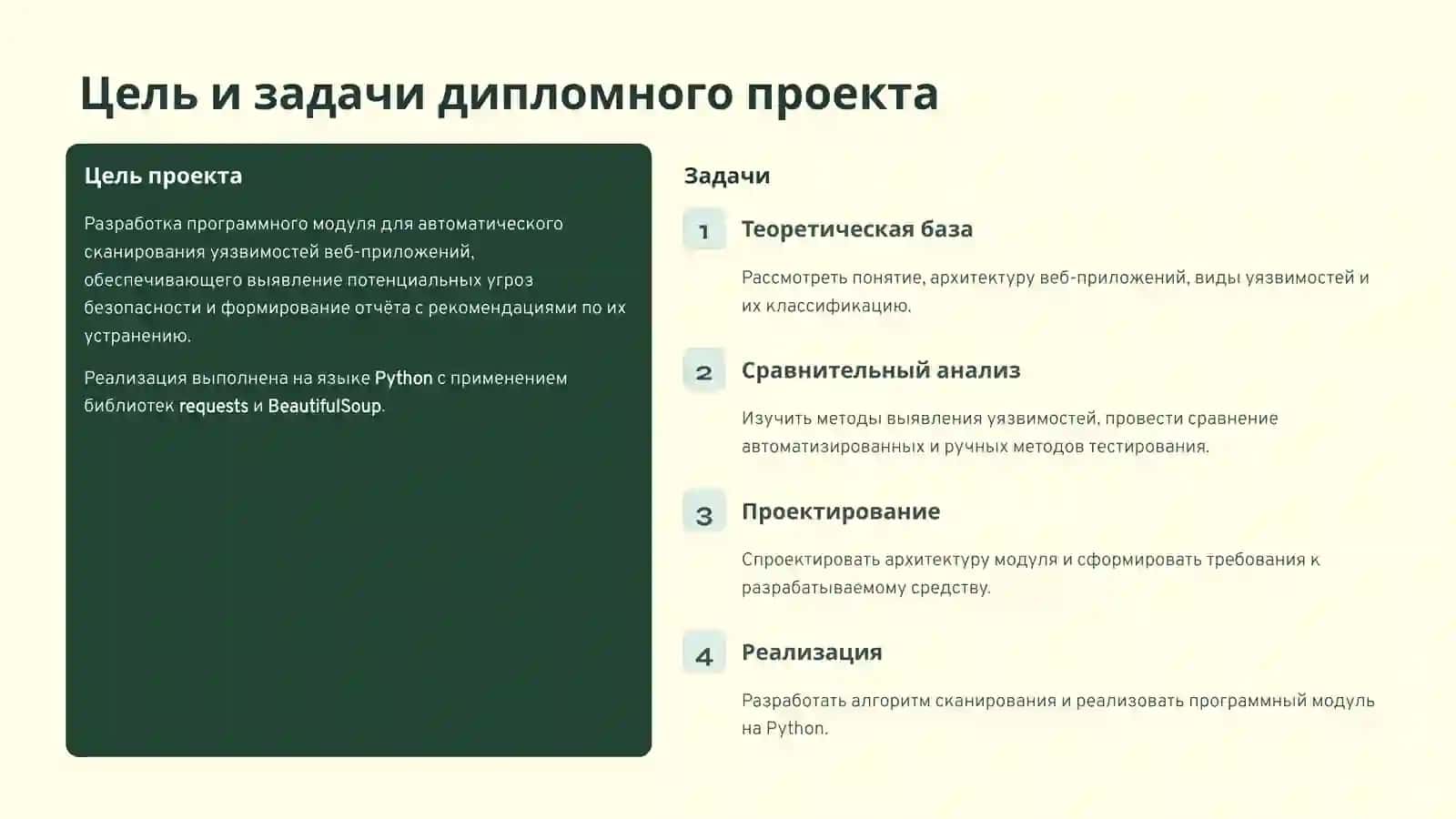 Разработка программного модуля для сканирования уязвимостей веб-приложений 3