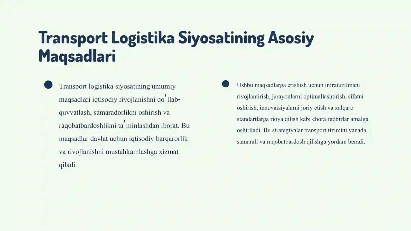 Transport logistika siyosati 3