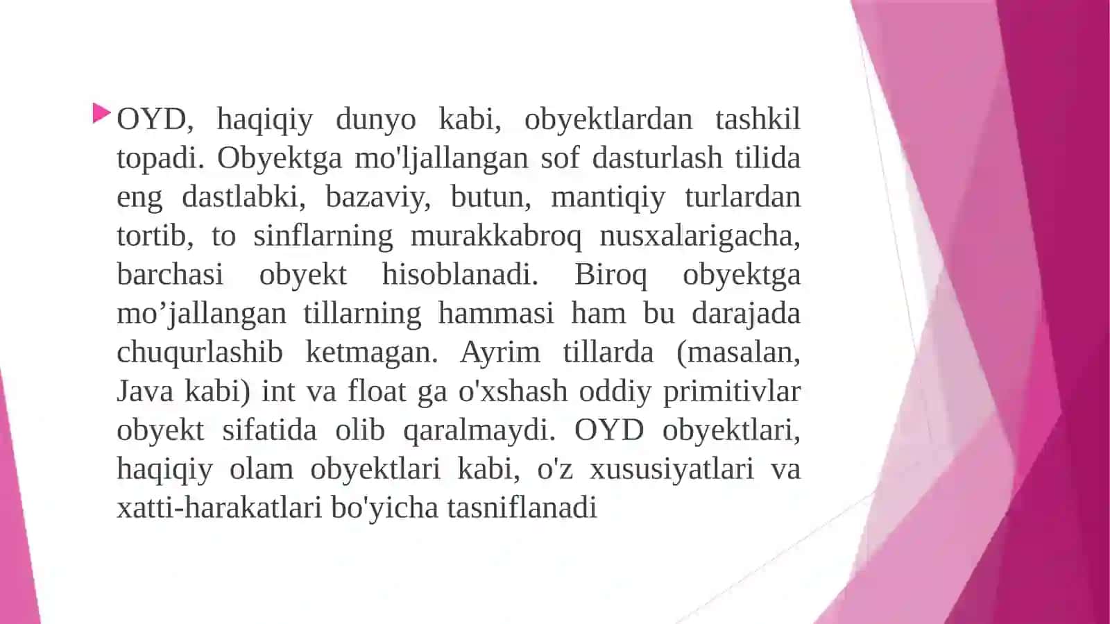 Dasturlash asoslari 3