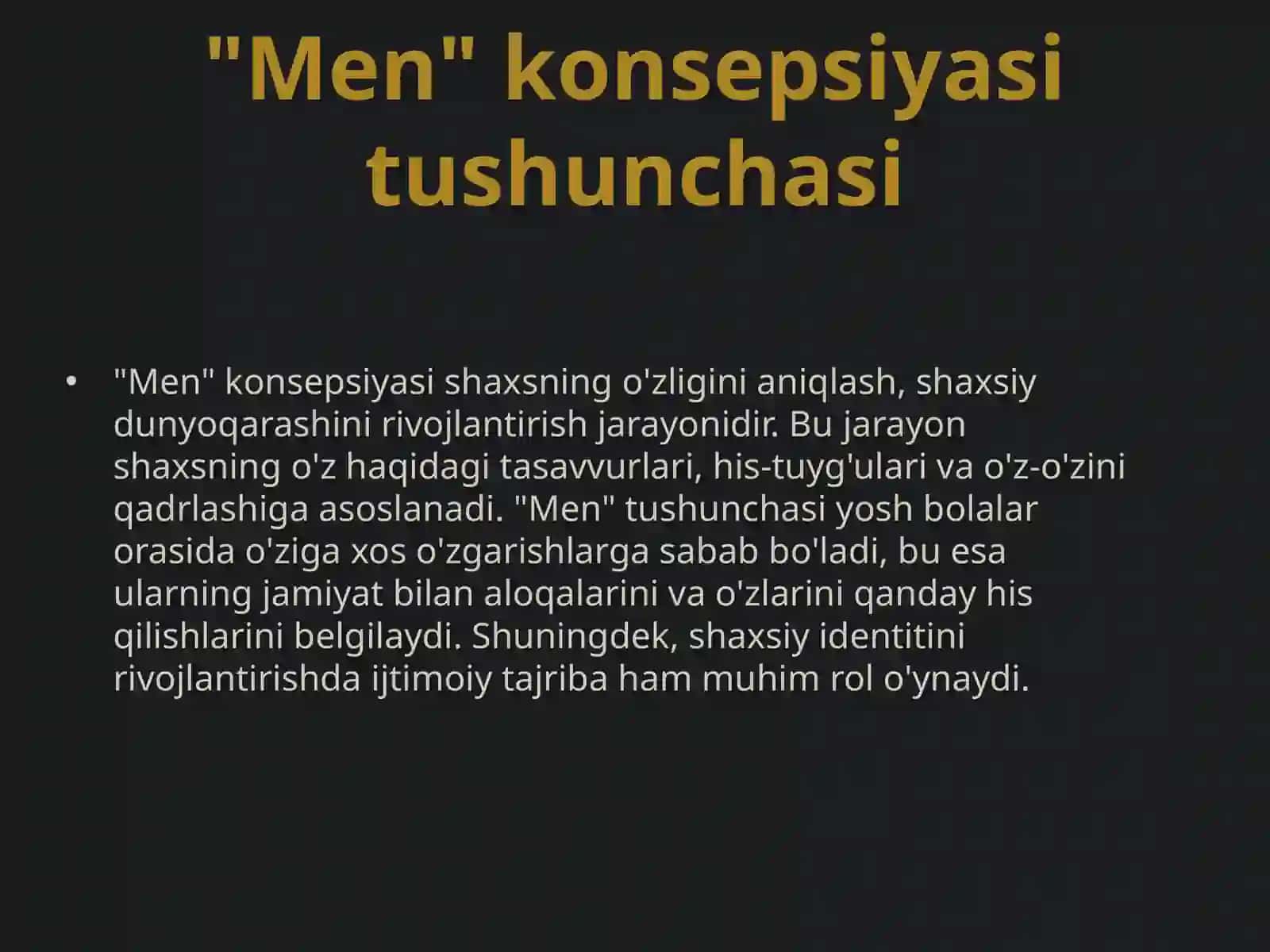 "Men" konsepsiyasi va xulq-atvor xususiyatlari 3