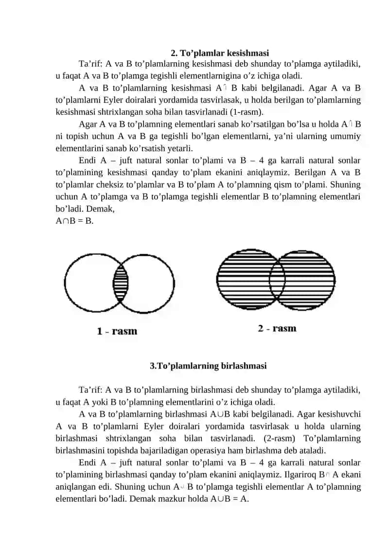 TO’PLAMLAR VA ULAR USTIDA AMALLAR 3