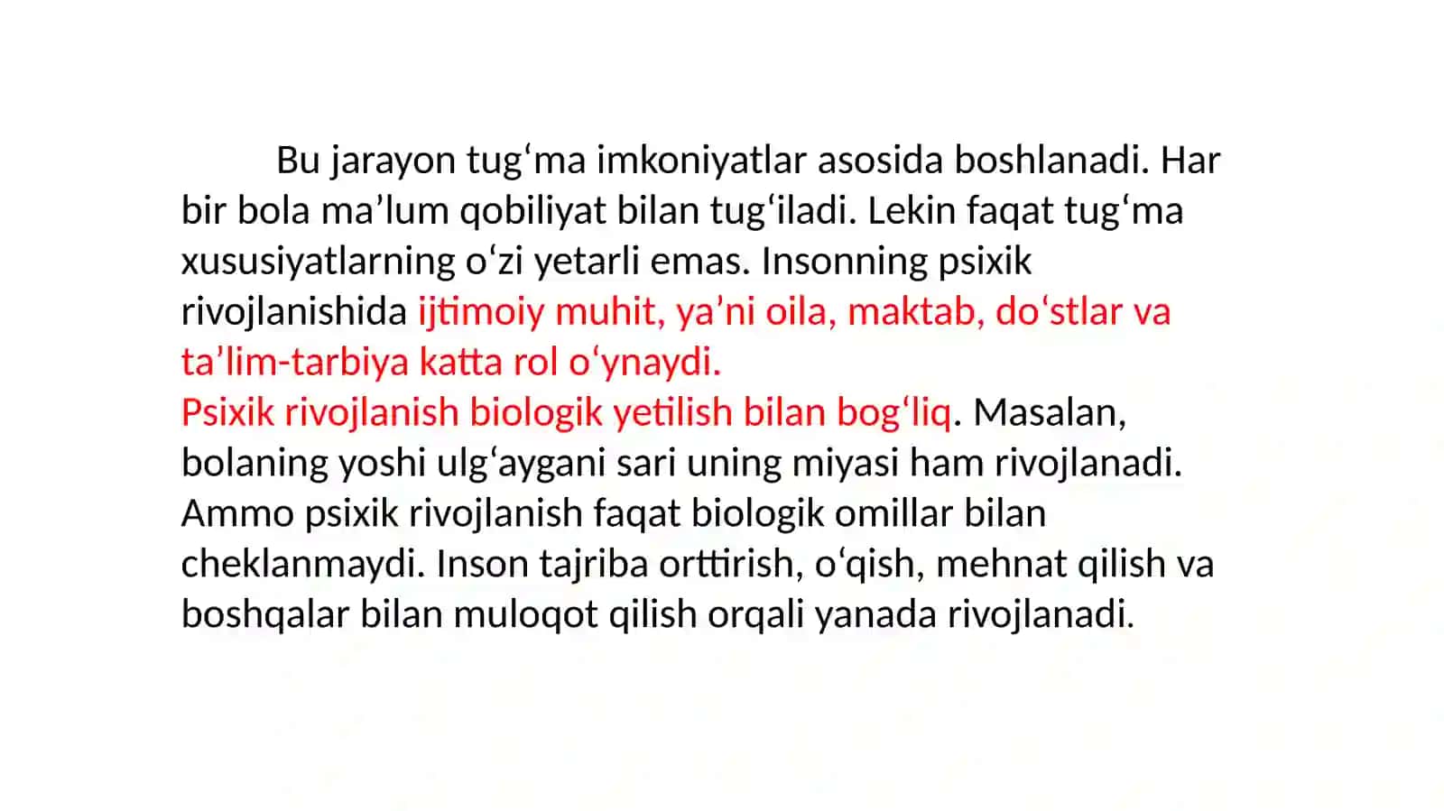 7-mavzu.Psixikrivojlanishiningumumiyvaxususiyqonuniyatlari 3
