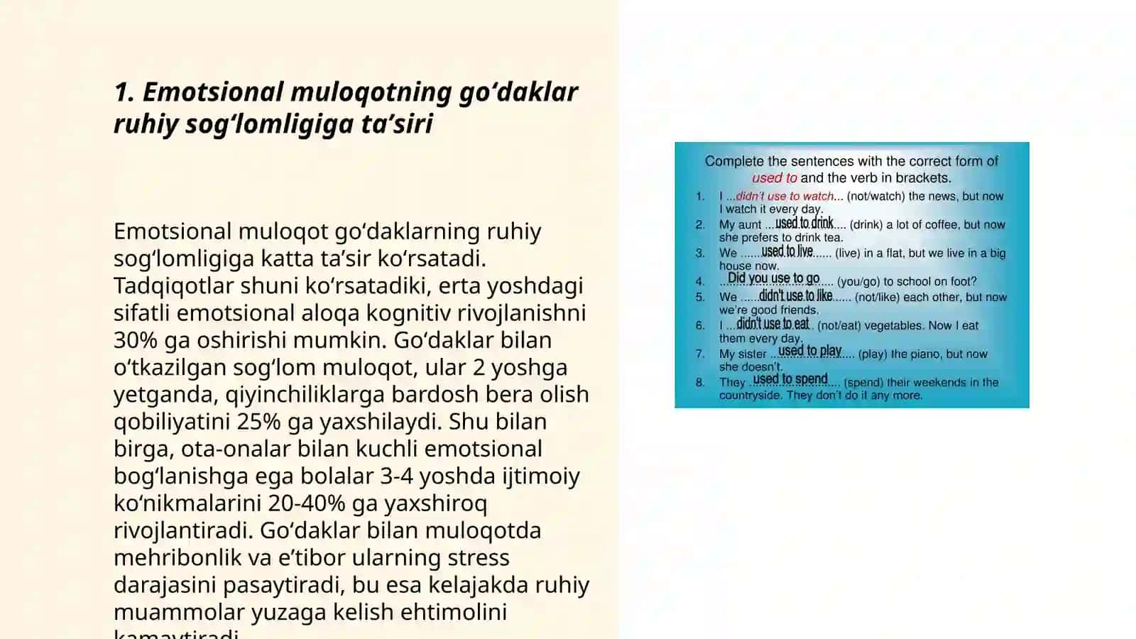 Goʻdaklik davrida psixik rivojlanishda kattalar bilan emotsional muloqotning ahamiyati 3