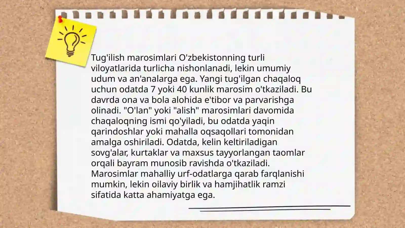 Tug'ilish marosimlari 3