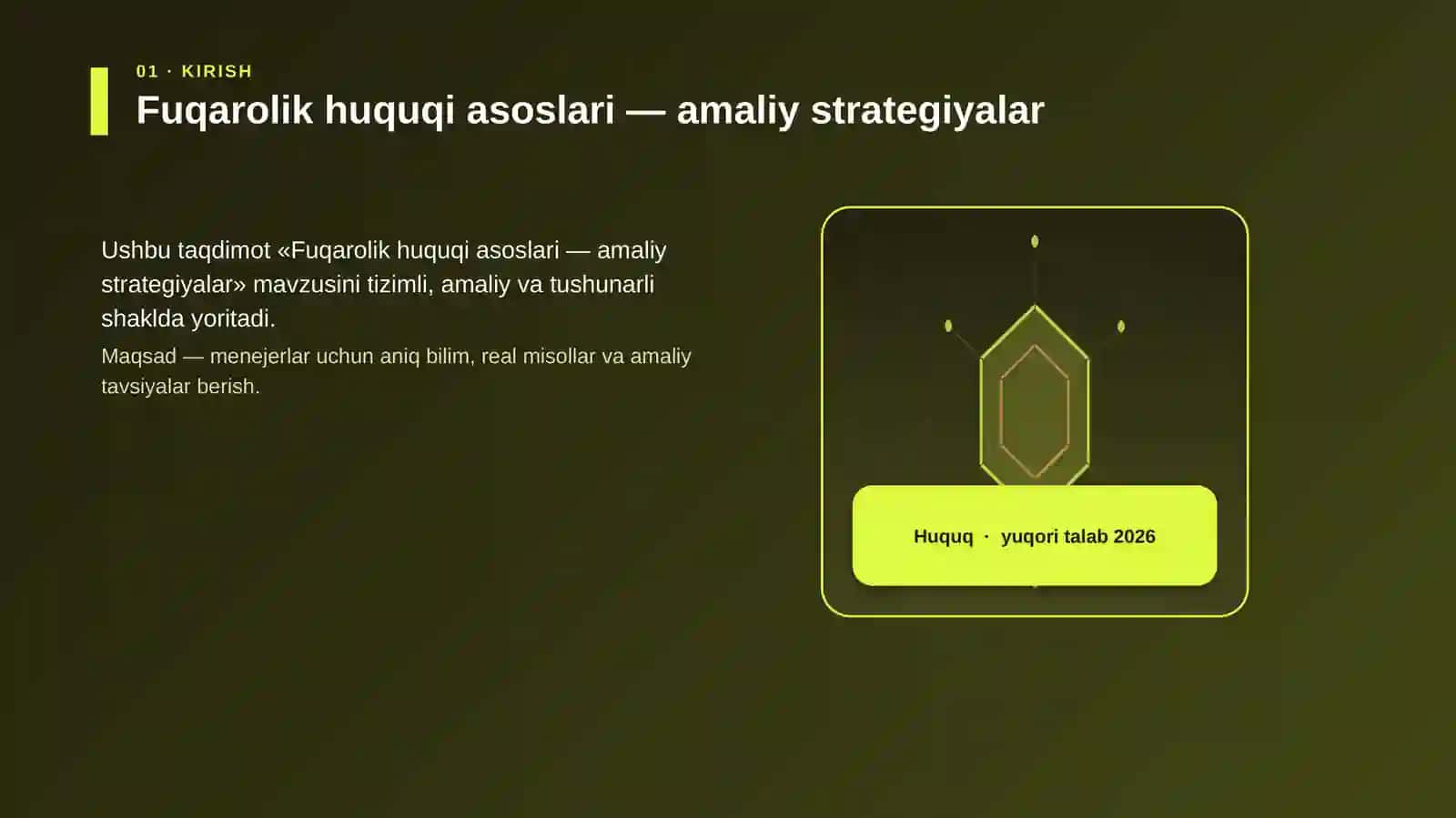 Fuqarolik huquqi asoslari — amaliy strategiyalar 3