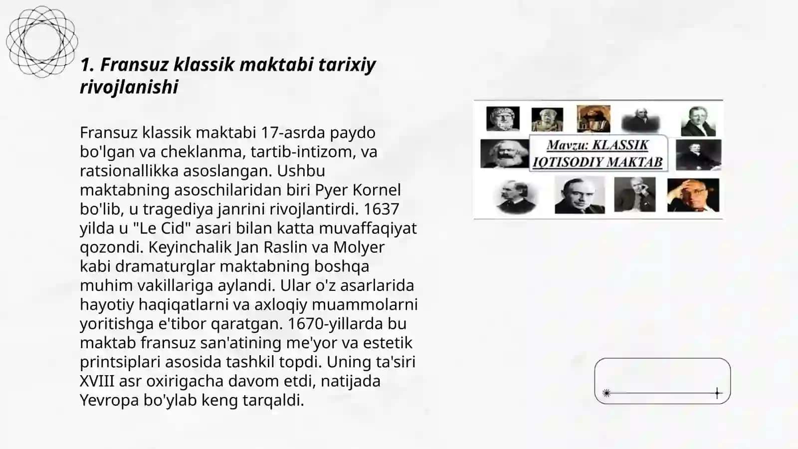 Fransuz klassik maktabi. F.Buagelber va F.Kenelarning iqtisodiy nazariyalari 3
